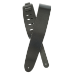 D'ADDARIO 25BL00 BASIC LEATHER GUITAR STRAP (BLACK)