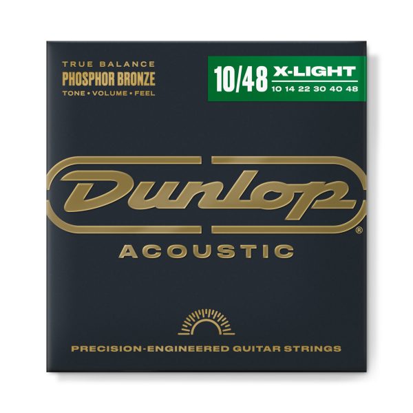 DUNLOP DAP1048 PHOSPHOR BRONZE ACOUSTIC GUITAR STRINGS (10-48)