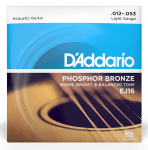 D'ADDARIO EJ16 PHOSPHOR BRONZE REGULAR LIGHT (12-53)