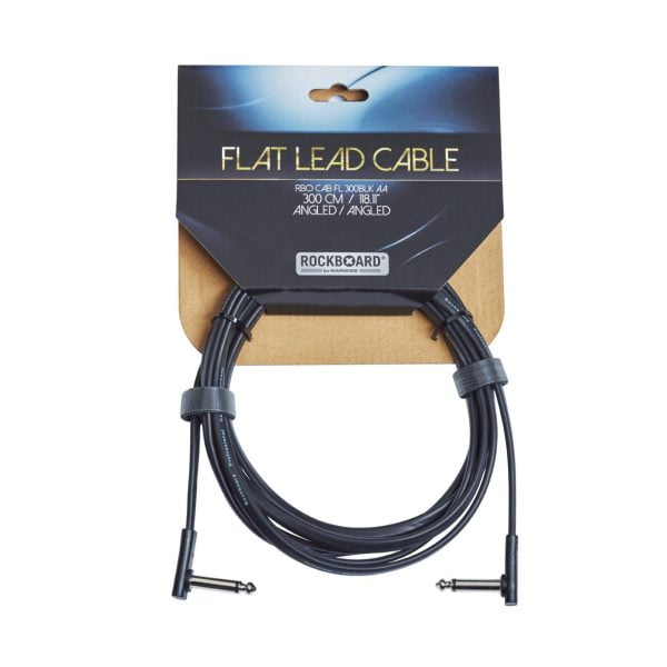 ROCKBOARD FLAT INSTRUMENT CABLE, ANGLED/ANGLED (300 CM)