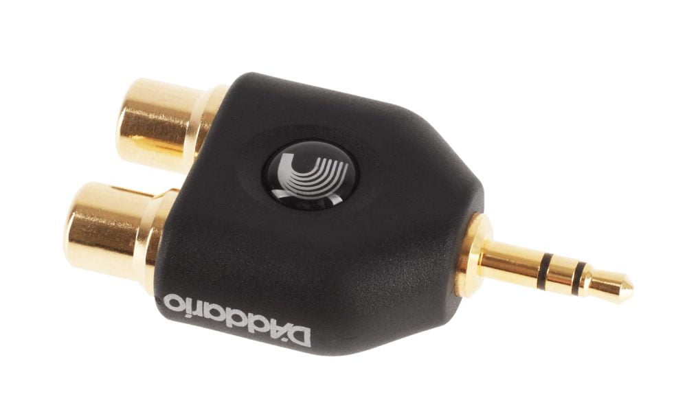 D'ADDARIO PW-P047C 1/8 INCH MALE STEREO TO DUAL RCA FEMALE — изображение 1