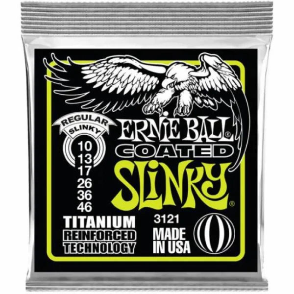 ERNIE BALL 3121 Regular Slinky Titanium Coated Strings 10/46