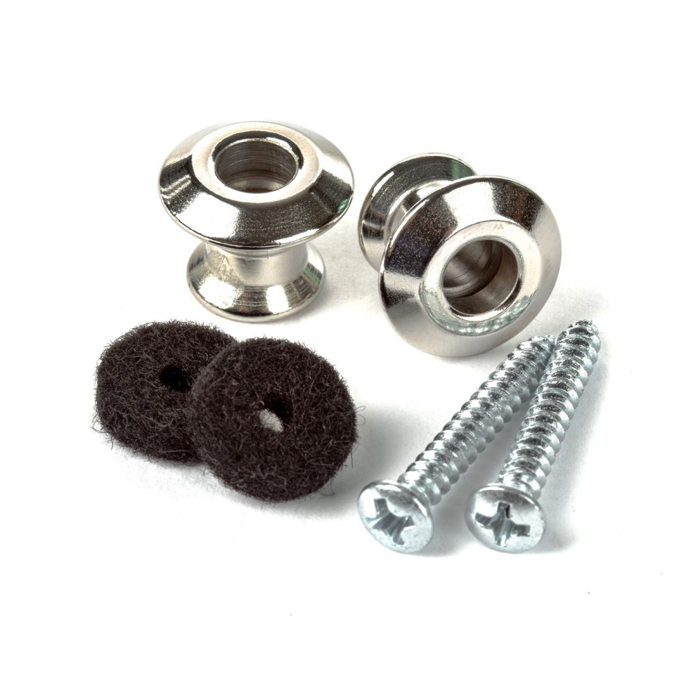 DUNLOP STRAPLOK DUAL DESIGN STRAP BUTTON SET - NICKEL - Зображення 1