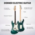 Donner Music DST-400 Electric Guitar Dark Green - Зображення 2