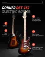 Donner Music DST-152 Electric Guitar Kit Sunburst — изображение 2