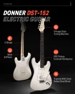 Donner Music DST-152 Electric Guitar Kit Polar White — изображение 2