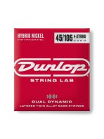 DUNLOP DBHYN45105 DUAL DYNAMIC LAYERED TWIN ALLOY HYBRID WOUND NICKEL BASS STRINGS 45-105