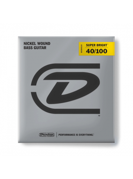 DUNLOP DBSBN40100 SUPER BRIGHT NICKEL (40-100)
