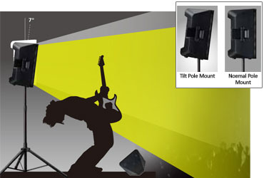 Yamaha DXR pole mount