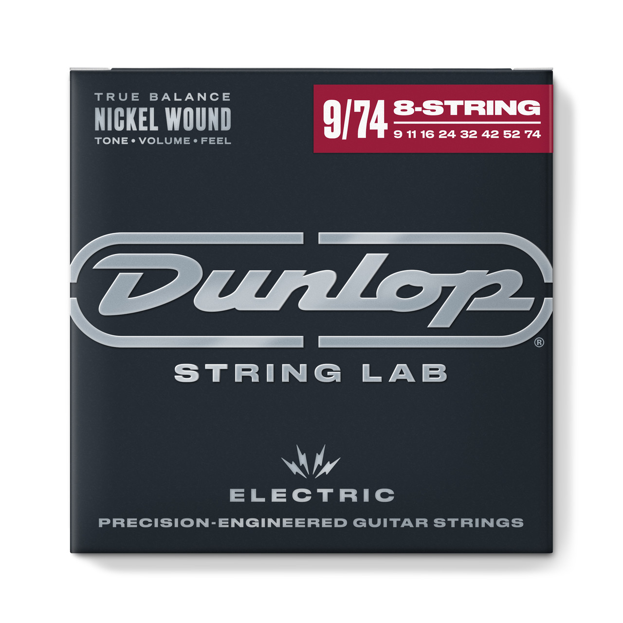 00075_1.jpg DUNLOP DEN09748 NICKEL WOUND ELECTRIC GUITAR STRINGS 09-74 | 8-STRING - Зображення 1