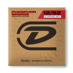 DUNLOP DAP1252J PHOSPHOR BRONZE ACOUSTIC GUITAR STRINGS 12-STRING SET (12-52) - Зображення 3