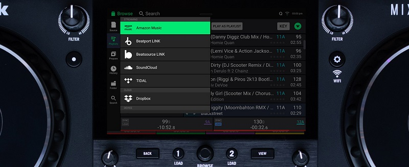 Numark Mixstream Pro+ потокові сервіси