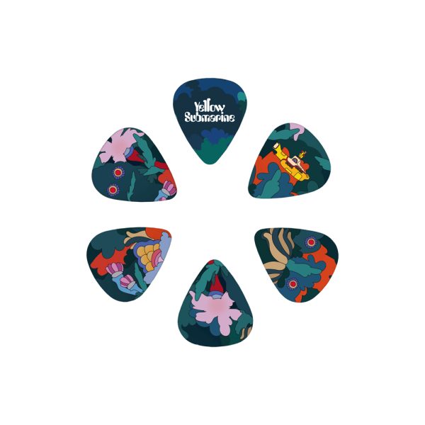 D'Addario 1CWH4-10B9 The Beatles Yellow Submarine 55th Anniversary Picks - Under the Sea